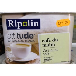 Peinture Ripolin vert jaune...