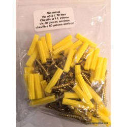 Sachet de vis et chevilles